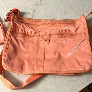 peach lesport sac crossbody